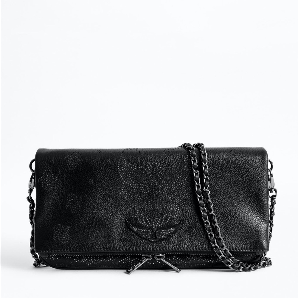 Zadig&Voltaire black new Rock Bandana Clutch bag